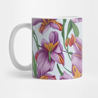 Floral Pattern Peruvian Lily Flowers Mug